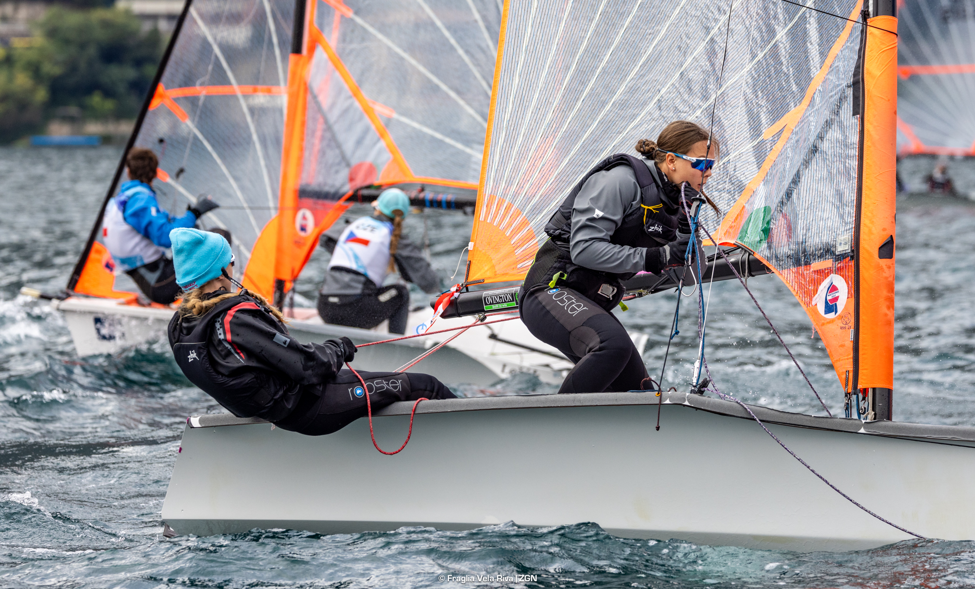 29er Eurocup Finals, light wind doesn’t stop racing in Riva del Garda
